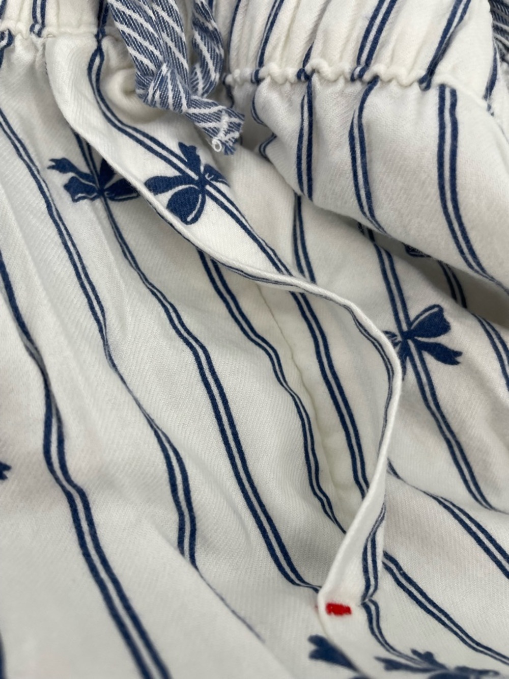 AERIE Women's wide-leg pajama or lounge pants Size XXL White, Blue Y2K NWT - Picture 3 of 10